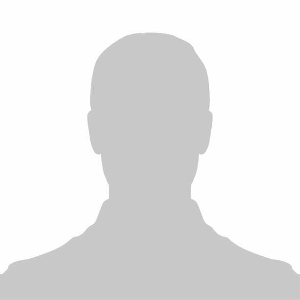empty avatar male Profile Placeholder image. Gray silhouette no photo of a person on the avatar. The default pic is used for web design.